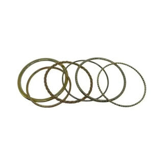 Gold Bracelets Set of 6 Stackable Contemporary